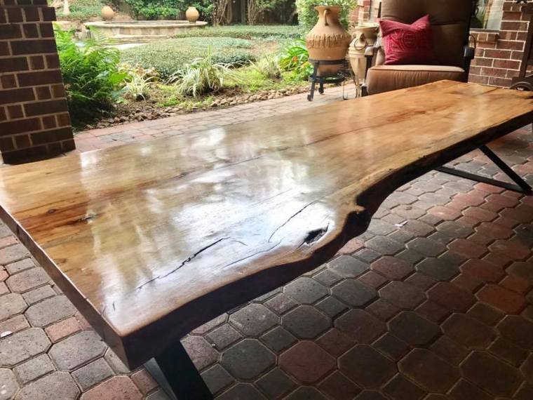live edge table